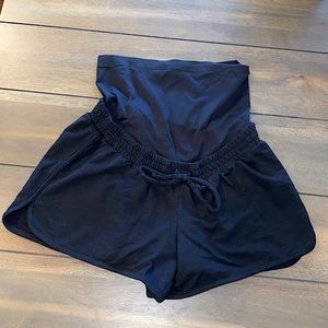 Black Maternity Shorts by a:glow. Size Small. EUC!